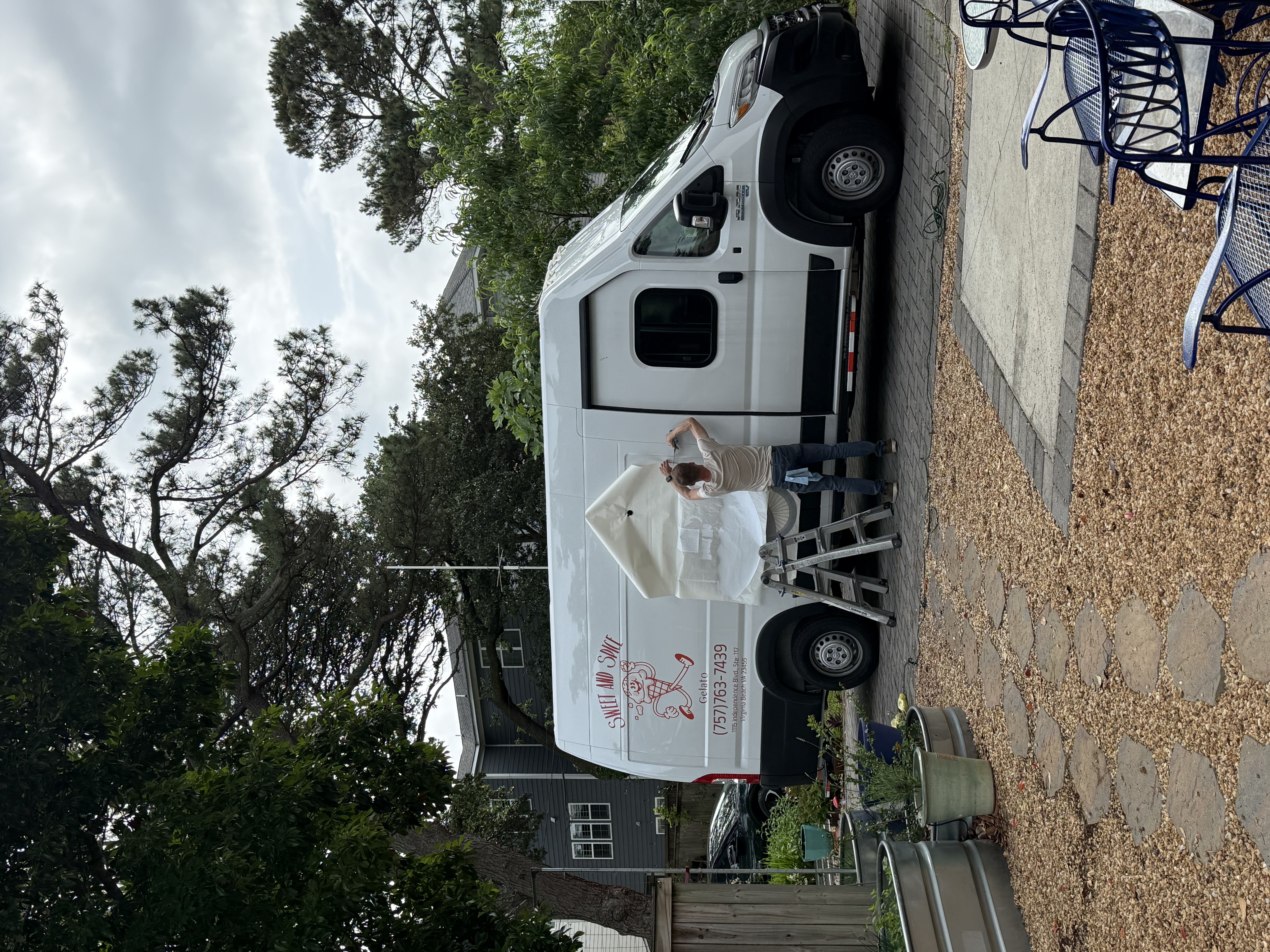 Applying the van wrap