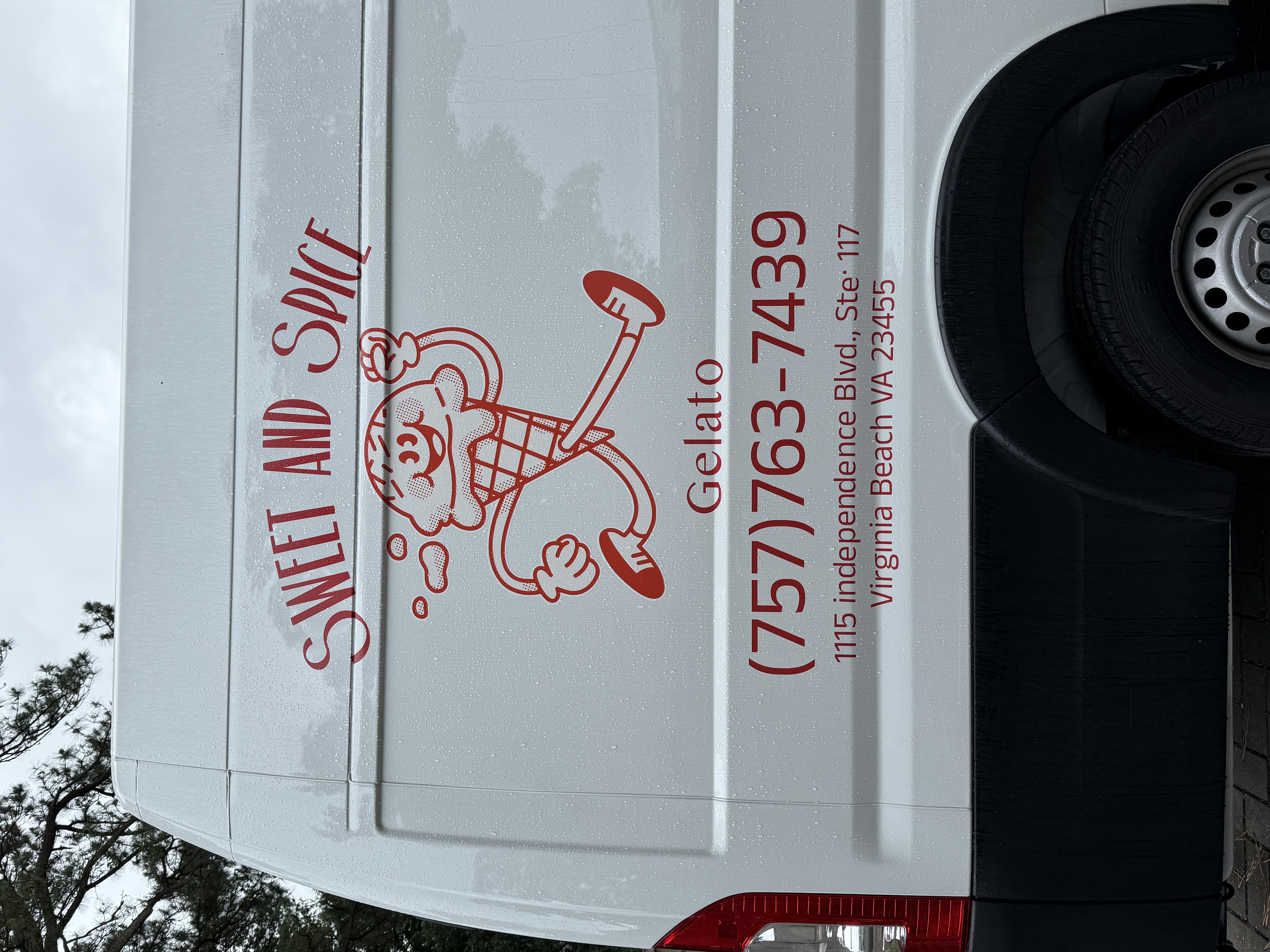 Van wrap detail