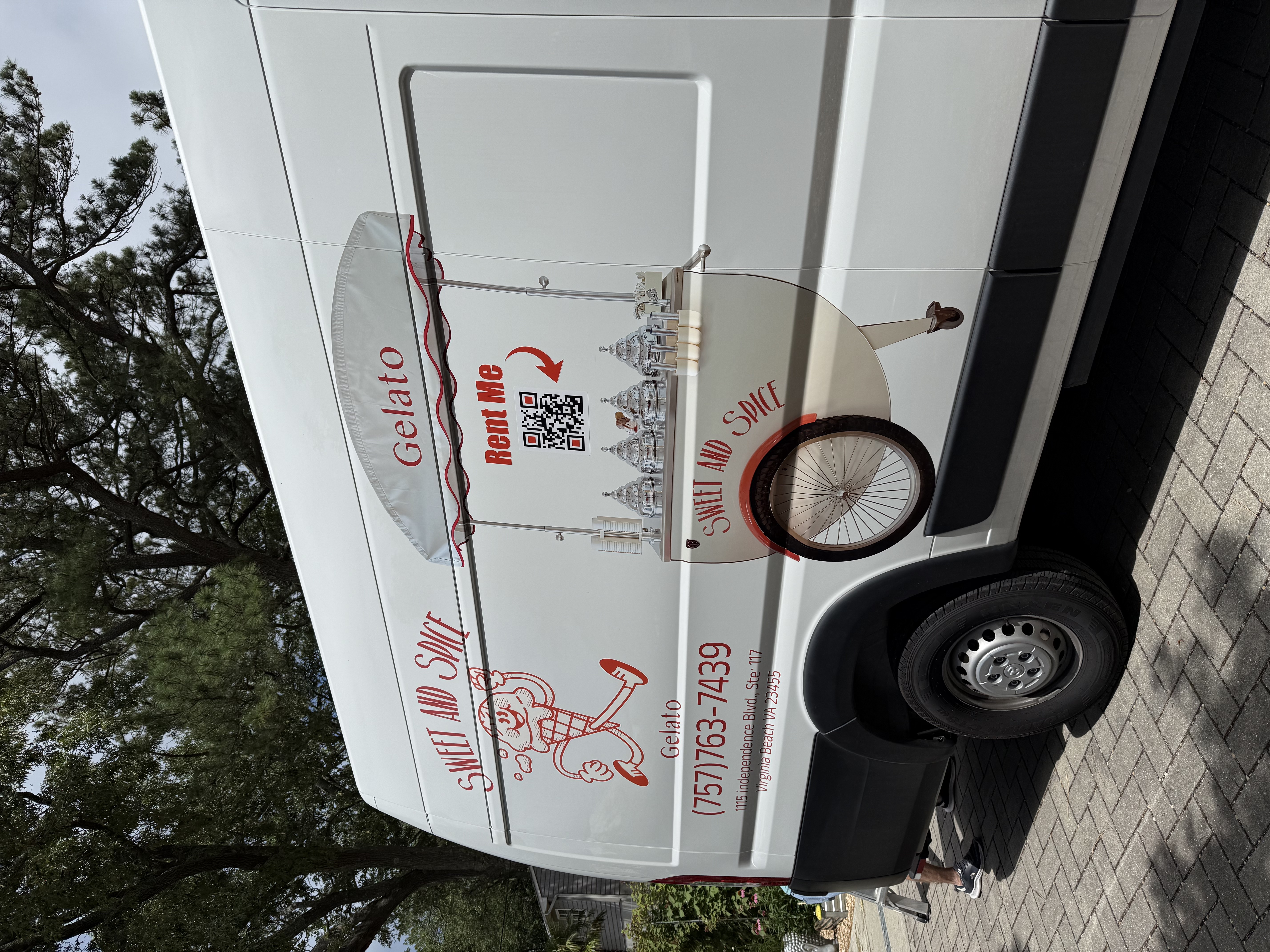 Van wrap in progress
