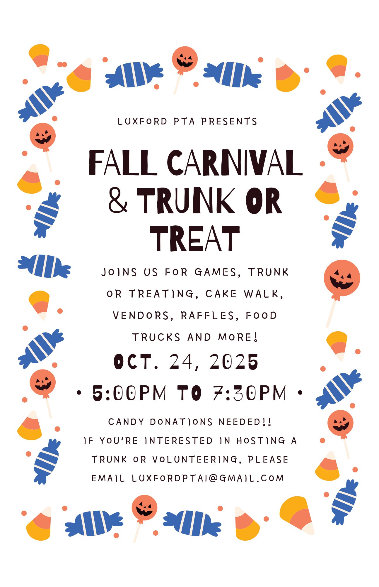 Fall Carnival & Trunk or Treat